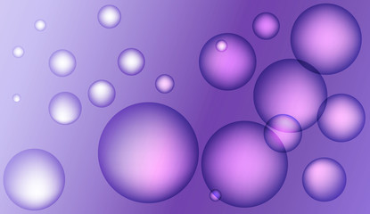 Background with bubbles. Design for your header page, ad, poster, banner. Pastel Gradient Color Vector illustration.