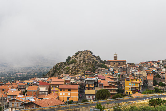 Panorama di Maletto in provincia di Catania