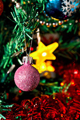 Christmas balls on a tree 3