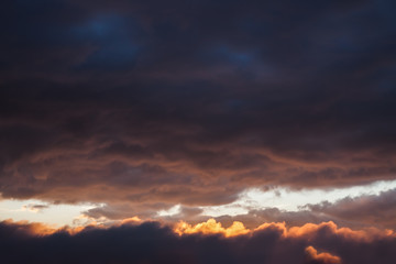 Dramatic cloudscape area