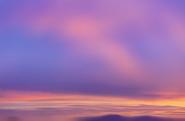Dramatic sunrise sky.
