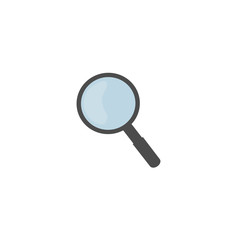 Vector icon magnifying glass - magnifying glass close-up. Search icon