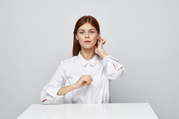 young woman in office