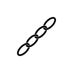 Fototapeta premium Chain link icon vector illustration