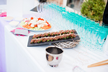 apéritif dinatoire lors d'une réception