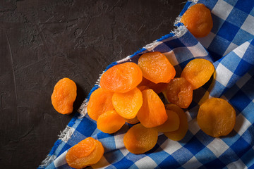 Healthy dried apricot. Procurement for the future. Long storage of vitamin supplements in food.