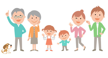 六人家族 元気 ビビッド