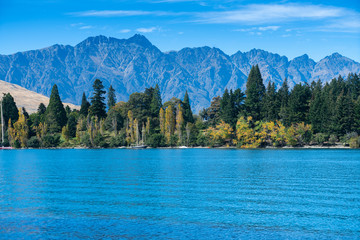 Wakatipu Lake at Queenstown New Zealand