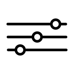 Adjustment button icon vector. Filter Line illustration symbol.