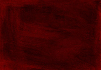 Textured dark red painted paper canvas wallpaper background