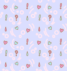 Cute seamless pattern