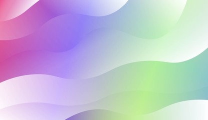 Blurred Decorative Design In Modern Style With Wave, Curve Lines. For Elegant Pattern Cover Book. Vector Illustration with Color Gradient.