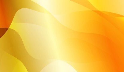Abstract Gold Waves. Futuristic Technology Style Background. For Business Presentation Wallpaper, Flyer, Cover. Vector Illustration with Color Gradient.