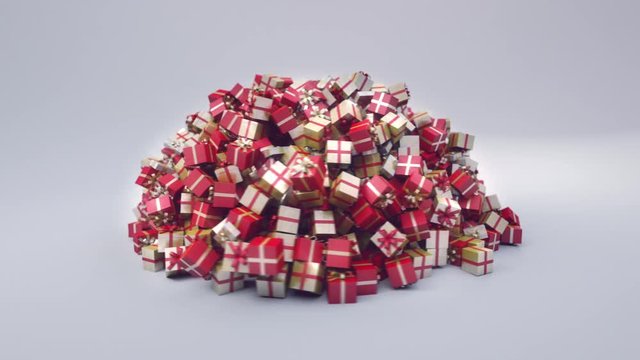 Rotation infinie d'une Montagne de Cadeaux de No&euml;l