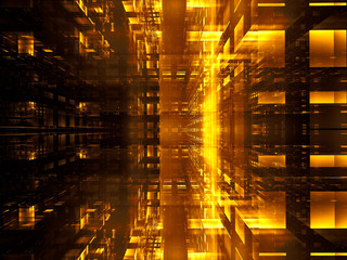 Abstract datacenter or portal - digitally generated image