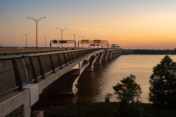 Interstate Bridge at Sunset