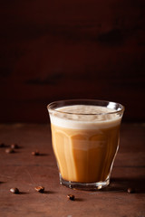 bulletproof coffee, keto paleo drink blended with butter and coconut oil