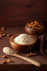 almond flour. healthy ingredient for keto paleo gluten-free diet