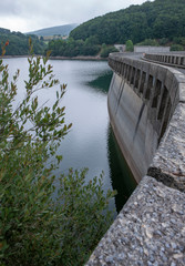 Dam. Reservoir. Water. Languedoc France. 