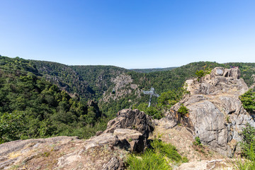 Harzlandschaft Bodetal im Sommer