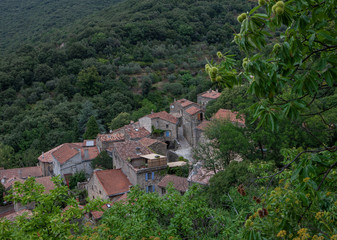 Fototapeta na wymiar Languedoc France. Mountain village