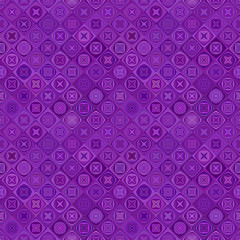 Purple abstract diagonal curved shape mosaic pattern background - seamless design