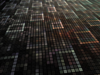 Abstract 3d Background Image, Graphic 3d Surface Illustration, Lines and Symmetrical Patterns, Colorful Transparent Cube Array, Holographic Square Patterns, Modern Digital Fractal Mosaic.