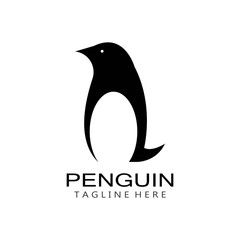 Penguin Logo Template vector icon illustration design