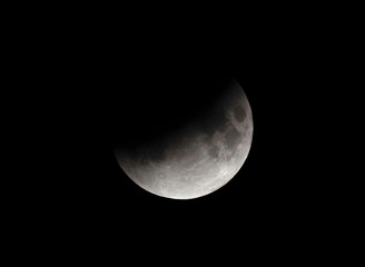 Partial Lunar eclipse visible at Bahrain on 16-17 July 2019