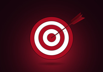 Target and arrow icon. Business target concept. Achievements and successes.