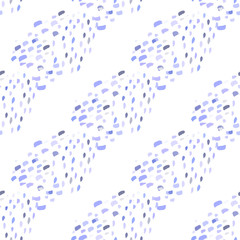 Hand drawn illustration with blue scribble color texture ink hand on black background for decoration design. Hand drawn trendy native modern paint ink texture. Decorative color art. Abstract ink blot.