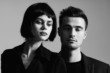 portrait of a man and woman