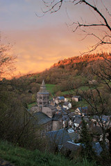Coucher de Soleil Orcival Puy de D&ocirc;me Auvergne France