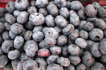 Blueberry. Blueberries background texture. Full frame of fruits. Vitamins and diet concept. Healthy eating. Vegetarian.