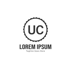 UC Letter Logo Design. Creative Modern UC Letters Icon Illustration