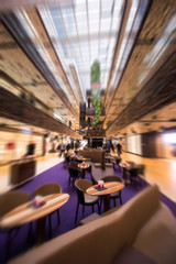 Abstract blur of beautiful luxury shopping mall