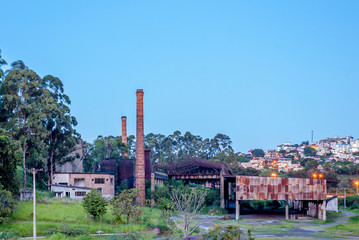 Brazil, Belo Horizonte. Abandoned factory .