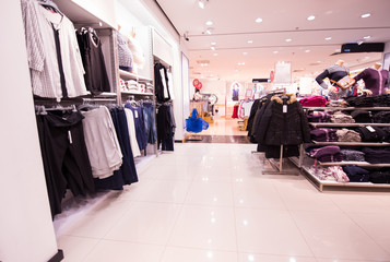 interior of clothing store