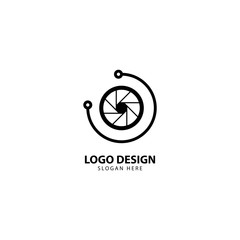 Fototapeta premium Digital Camera Logo Design Template