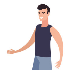 summer time people icon vector ilustration