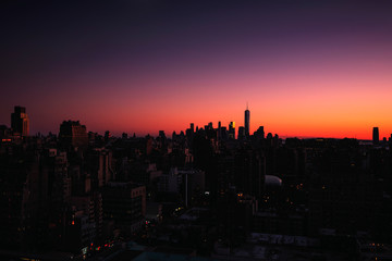 Fototapeta na wymiar NYC Sunset