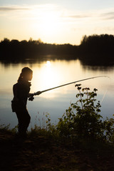  girl fishing