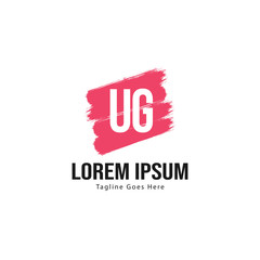 UG Letter Logo Design. Creative Modern UG Letters Icon Illustration