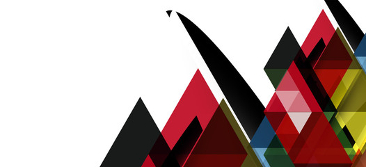 Fototapeta na wymiar Abstract triangle pattern, colorful backdrop. Presentation template. Modern textured shape. Trendy modern style