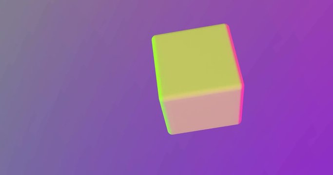 Cube rotates in trend colors
