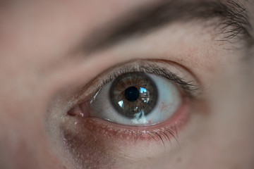 closeup of an eye