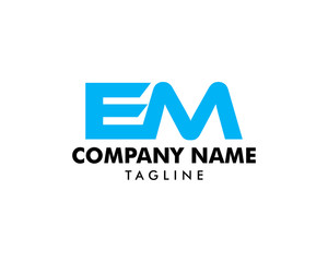 Initial Letter EM Logo Template Design