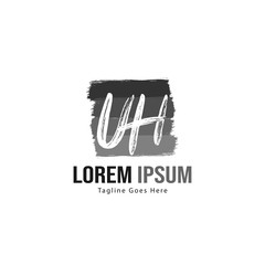 UH Letter Logo Design. Creative Modern UH Letters Icon Illustration