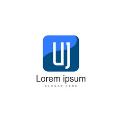 UJ Letter Logo Design. Creative Modern UJ Letters Icon Illustration