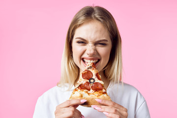 young woman with birthday cake